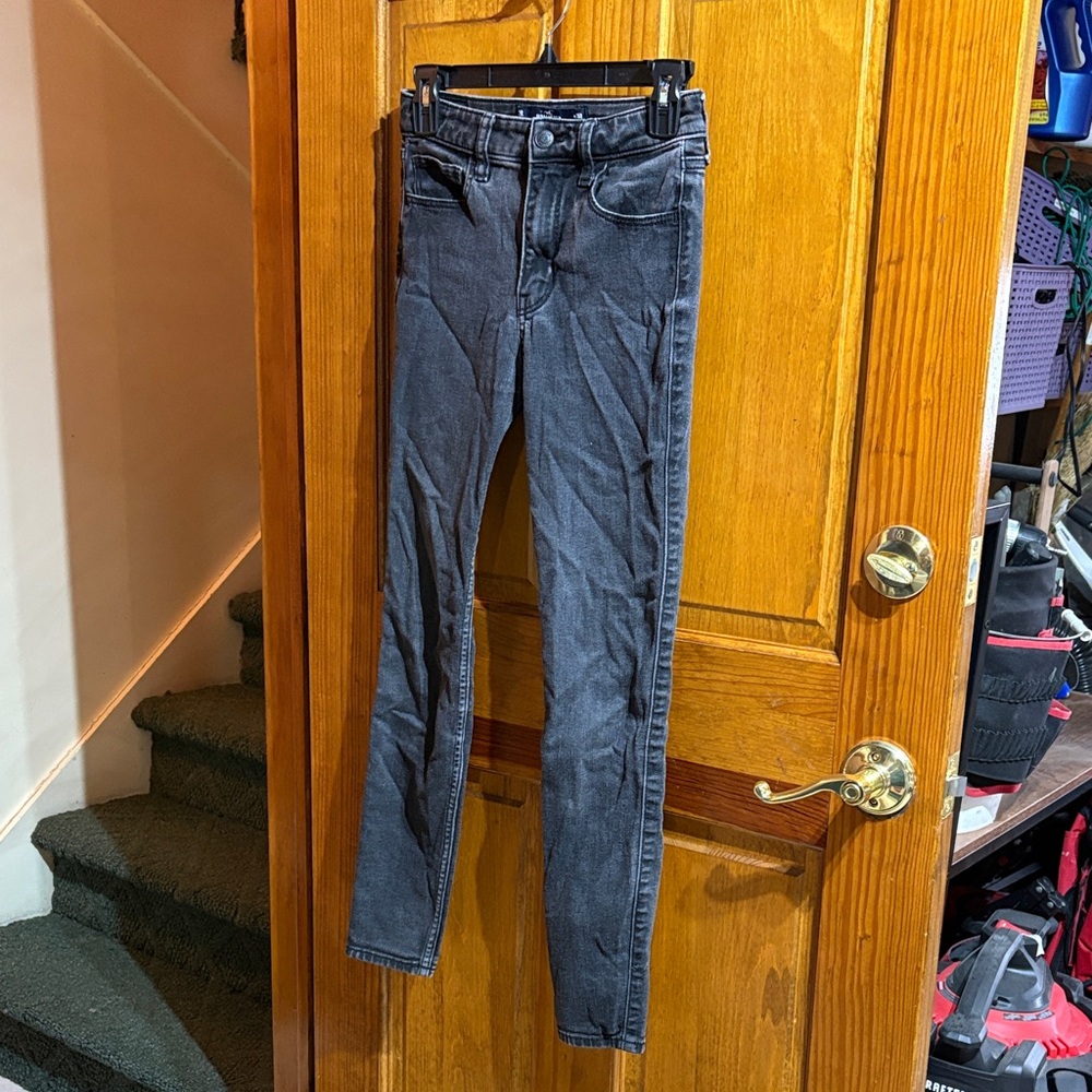 Hollister Charcoal Women's Skinny Jeans